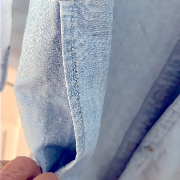 GAP Light Blue Denim Shirt Dress - Picture 4 of 6